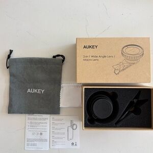 Aukey 2 in 1 Wide Angle Lens / Macro Lens for phone